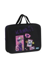 Папка текстильная с ручками 1 отделение, А4 Forst Kawaii, 350*265*80мм, текстиль, на молнии