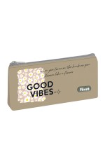 Пенал мягкий 1 отделение, 225*120*35 Forst Good vibes, текстиль