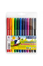 Фломастеры Centropen Washable, 12цв., смываемые, блистер