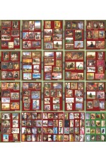 Комплект таблиц "Мировая художественная культура. Жанры русской живописи" (16 листов + 64 карточки заданий) 