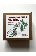 Карта-пазл Свердловская область 53 элемента 