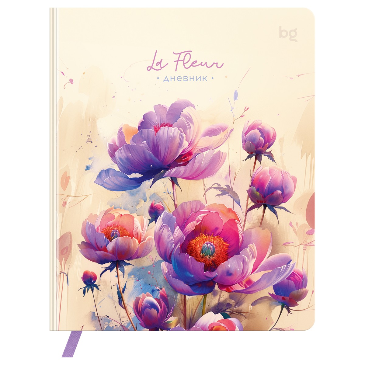 Дневник 1-11 кл. 48л. (ЛАЙТ) BG la Fleur, иск. кожа, печать, ляссе