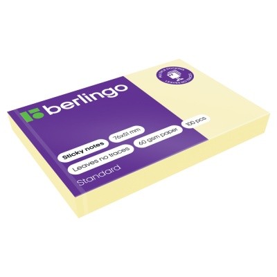 Стикеры 76*51мм желт 7651SGe Berlingo