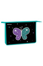 Папка для тетрадей 1 отделение, А4 Berlingo Shining butterfly, 340*245*40мм, пластик, на молнии