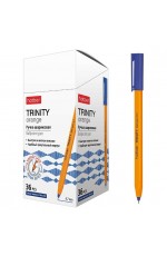 Ручка шар 0 7мм син игольч маслосн трехгран TRINITY orange 083437 Хатбер