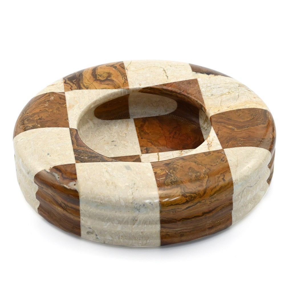 Пепельница из оникса шахматная 6 (150*150*37мм) 1210520