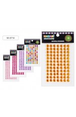 Стразы - наклейки акриловые круг М-8714 MAZARI