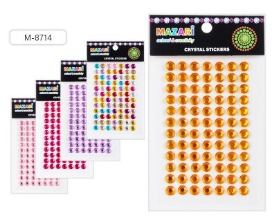 Стразы - наклейки акриловые круг М-8714 MAZARI