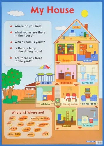 Мой дом. My House. Наглядное пособие на английском языке