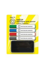 Набор маркеров д/доски 4цв с губкой D00175 Dolce Costo