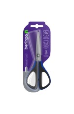 Ножницы Berlingo Easycut 300, 17,5см, синие, мягкие вставки, европодвес