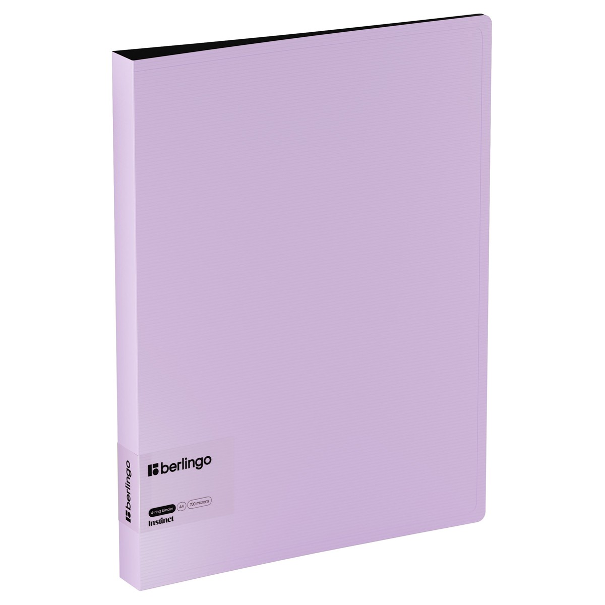 Папка 4 кольца А4 35мм карман лаванда Instinct 4D507 Berlingo