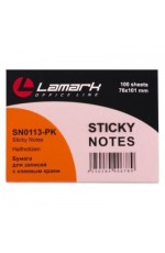 Стикер 76*101 100л розовая пастель SN1113-PK Lamark