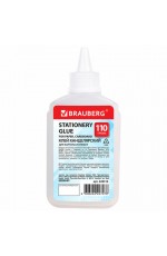 Клей канцелярский силикатный BRAUBERG Standard (для бумаги, картона) 110 г, 228416