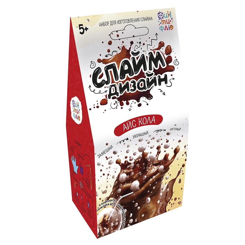 Жвачка д/рук Набор Слайм дизайн Кола Фин ти Флю 571