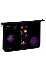 Папка для тетрадей 1 отделение, А4 Berlingo Space Battle, 340*245*40 мм, пластик, на молнии