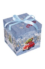 Коробка складная подарочная MESHU Время чудес, (28*28*28см), с лентой