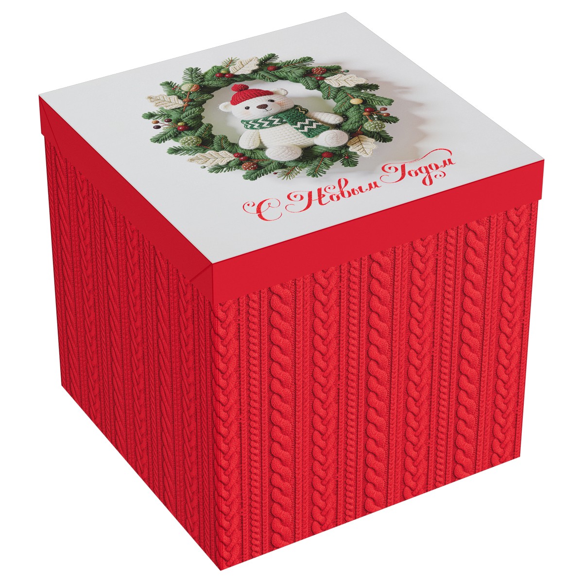 Коробка складная подарочная MESHU Добрая сказка, (28*28*28см), отд фольгой