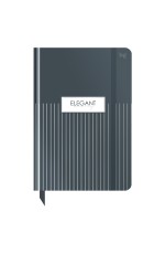 Ежедневник недатированный А5, 136л., 7БЦ BG Minimal. Black, глянцевая ламинация, отд. фольгой