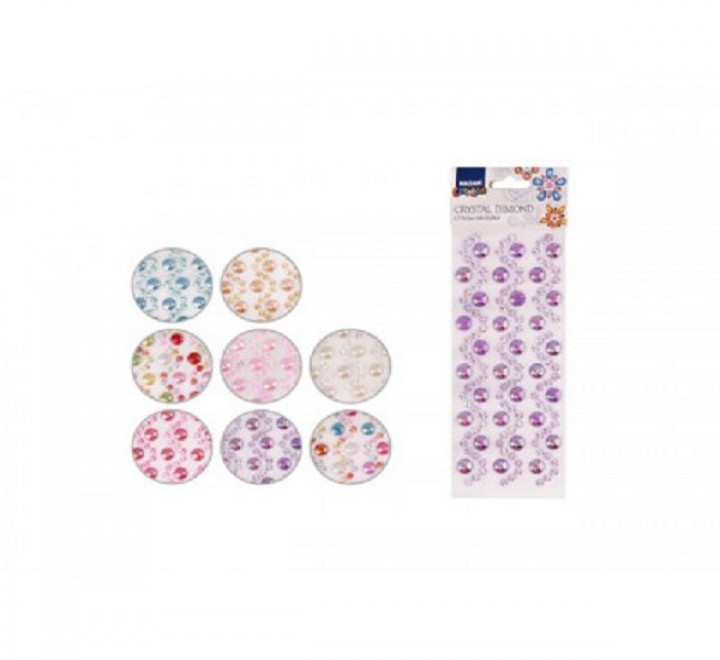Стразы - наклейки акрил 7 видов М-8664 Mazari Creative
