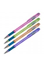Ручка шариковая Berlingo I-10 Color 0,4мм, синяя, корпус ассорти