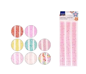 Стразы - наклейки акрил 8 видов М-8667 Mazari Creative