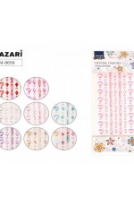 Стразы - наклейки акрил 8 видов М-8659 Mazari Creative