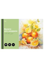 Папка для акварели, 20л., А4 BG Яркий цитрус, 200г/м2