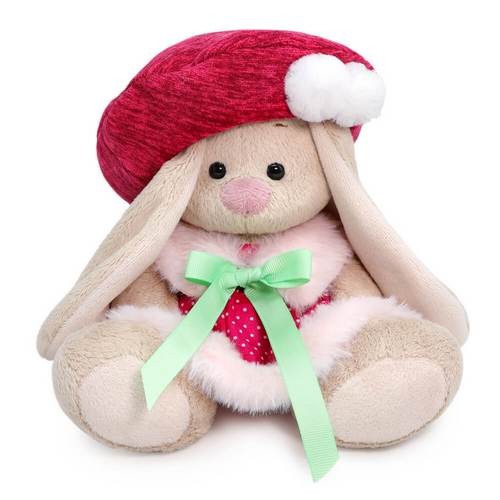 Мягкая игрушка Зайка Ми в юбке и малиновом берете малыш BUDI BASA