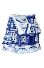 Гжель Ночник Зимний теремок