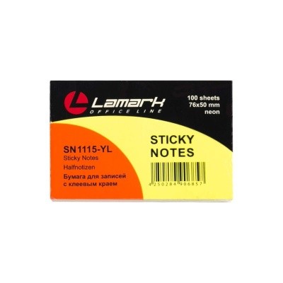 Стикеры 51*76 100л неон желт 1115-YL Lamark