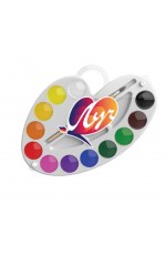 Краски акв 12цвПалитра с кистью 29С 1761-08 Луч