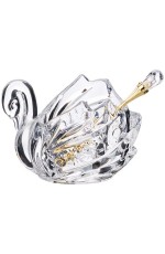 Икорница с ложкой Muza Crystal 130мл 355-273