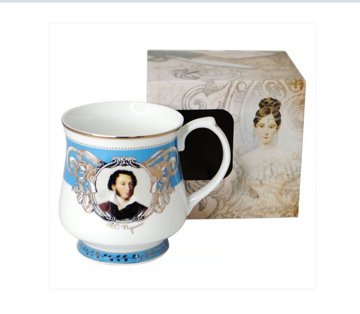 Кружка фарфор Пушкин 0.3 л MW64031-PUSH1/2