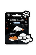 Закладка - скрепка 2шт Кот и Корги 71034 Феникс