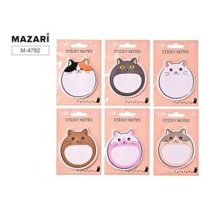 Стикеры -закладки 7 5х8см 30л Котики М-4792 MAZARI