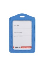 Бейдж 72х112мм вертголуб экокожа 079257 Хатбер