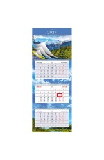 Календарь 2027 кварт 3-х блоч на 4-х греб 34937 Дыхание природы