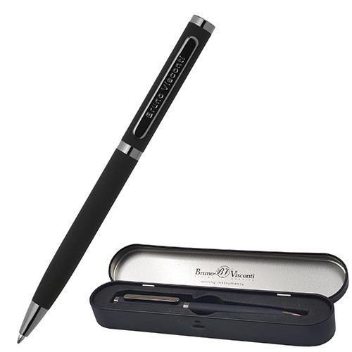 Ручка шарподар 1мм синкорпчерн в метфутFIRENZE 20-0298/01 Bruno Visconti