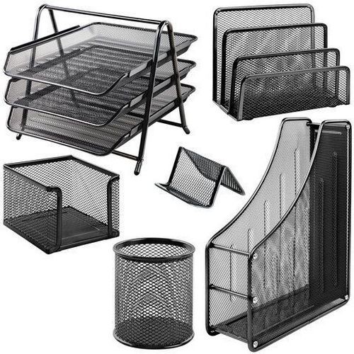 Набор настольный 6 предметов металл черный 237985 Brauberg