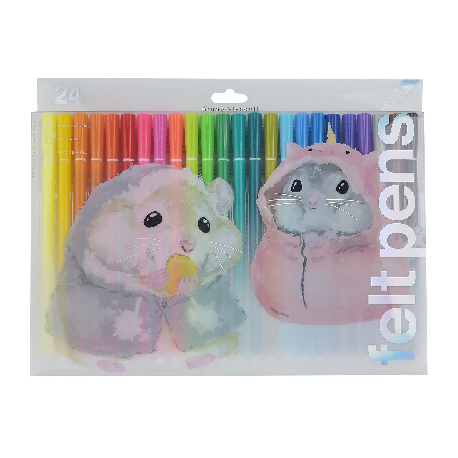Фломастеры 24цв Cute Friends Хомяки 32-0026/01 Bruno Visconti