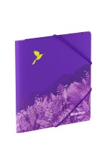 Папка для тетрадей на резинке Berlingo Flower Art А5+, 600мкм, с рисунком