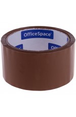 Клейкая лента упаковочная OfficeSpace, 48мм*40м, 38мкм, темная, ШК