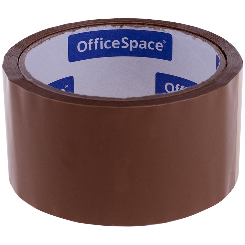 Клейкая лента упаковочная OfficeSpace, 48мм*40м, 38мкм, темная, ШК