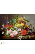 Пазл 2000эл Натюрморт с цветами и фруктами С-200658 Castorland