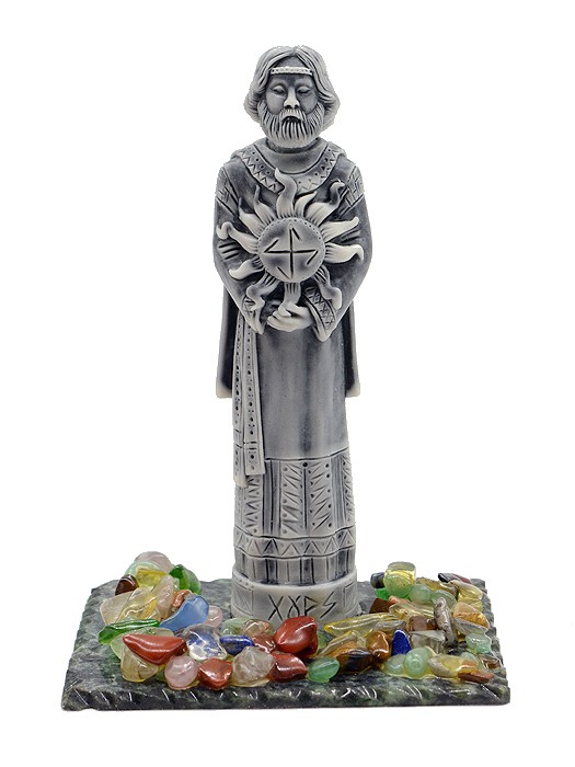 Сувенир из змеевика и мрамолита "Хорс" большой  85*65*125мм 1314034ар