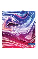 Папка для тетрадей на резинке Berlingo Liquid Wave А5+, 600мкм, с рисунком