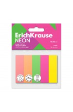 Стикеры -закладки 15*50мм 5цв 500л Neon 61561 Erich Krause