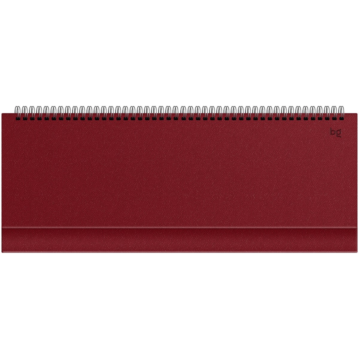 Планинг недатированный, 56л., 330*130мм, балакрон, BG Ariane. Dark red