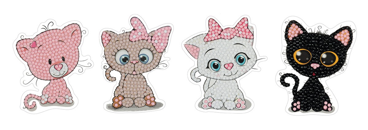 Мозаика алмаз Наклейки 7 5х9см Котята ALVN-305 Фрея